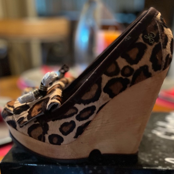 Womens Animal Print ‘Sam Edelman’ Wedges - Picture 5 of 5